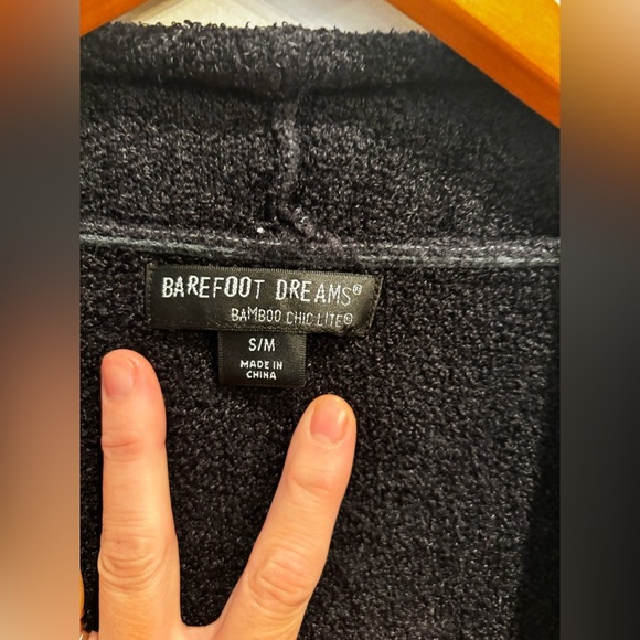 Barefoot Dreams Black Cardigan S/M warm cozy soft lounge comfort - Picture 9 of 14